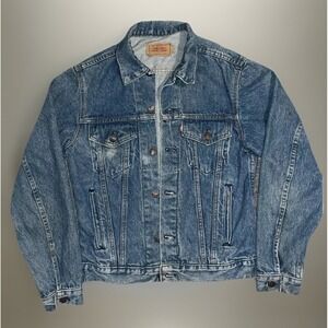 Vintage 1980s Levi's 71506 Type III Trucker Jacket – Made in USA, Size 40L